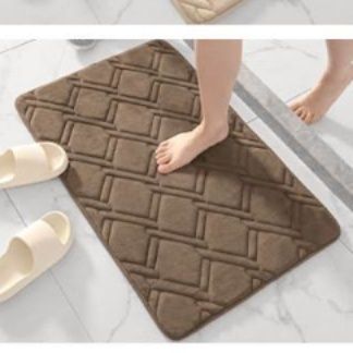 ふかふか滑り止め付きキッチンマット！吸水性抜群で拭ける洗える多彩カラー