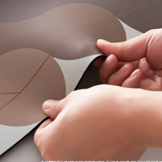 吸水性抜群でカット可能！拭けるおしゃれな北欧風キッチンマット