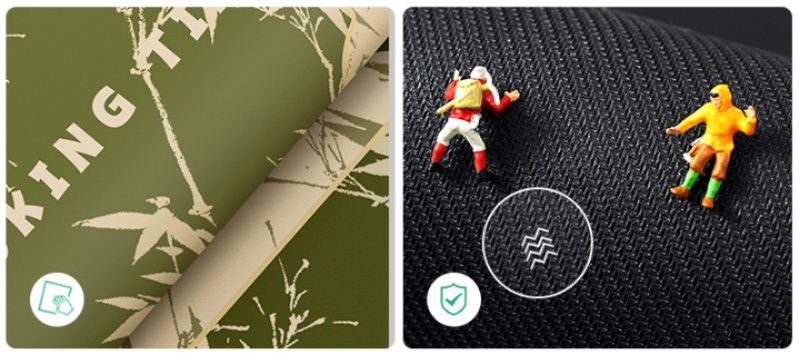 赤色がおしゃれに映える北欧風デザインの多サイズキッチンマット