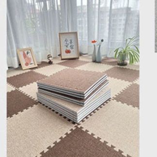 洗える泡沫素材で快適！カット可能な正方形キッチンマット30×30cm