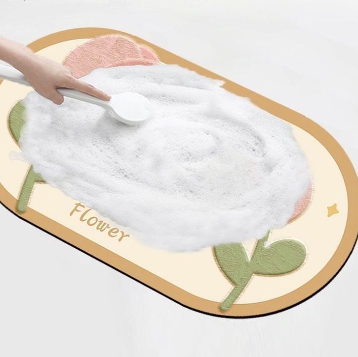 5D萌宠小狗デザインの洗えるキッチンマット！滑り止め付きで安心速乾