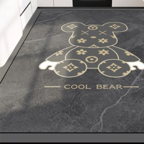 吸水防油でお手入れ簡単！滑り止め付きキッチンマット豊富サイズ展開