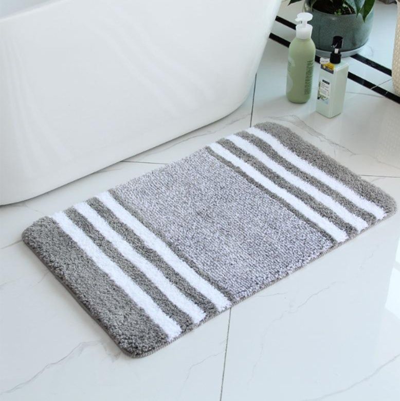 洗えて滑り止め付き！北欧ストライプ柄がおしゃれな高品質キッチンマット