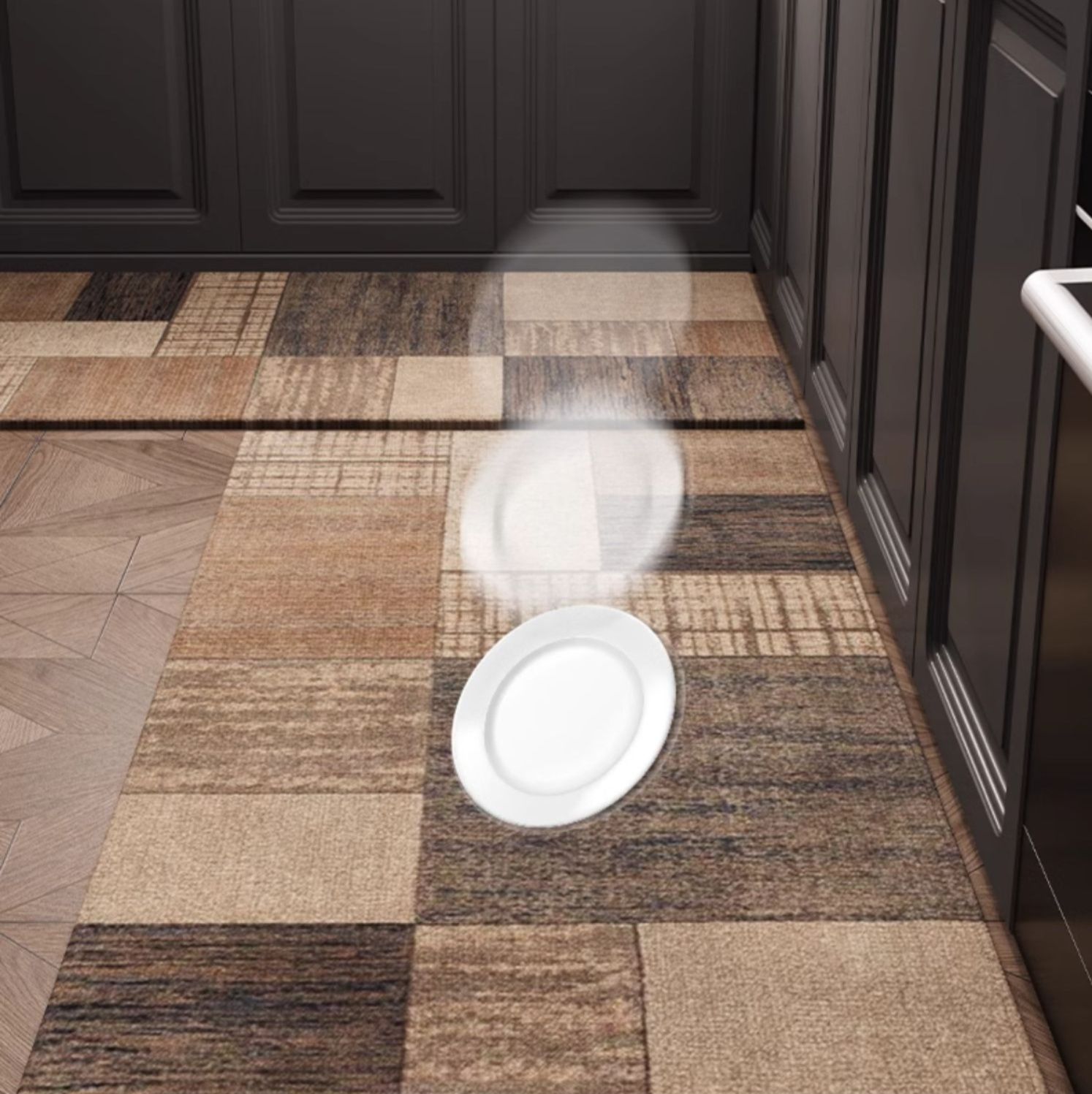 油汚れに強い防滑キッチンマット2025新作！洗える抗菌素材で清潔長持ち