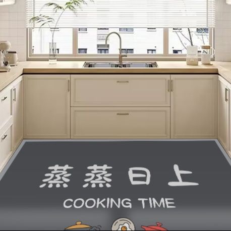 珪藻土素材で吸水抜群！45×120cm滑り止め付きキッチンマット