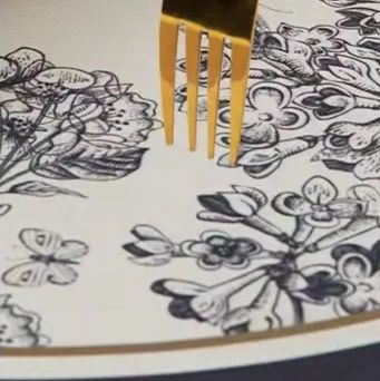 アメリカンヴィンテージ風植物花柄のキッチンマット！珪藻土で吸水抜群滑り止め付き