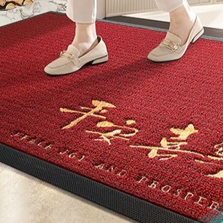 防水で汚れに強い！滑り止め付きレザー調キッチンマット45×75～120×200cm