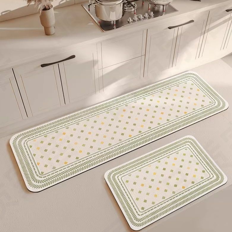防水防油で拭くだけ簡単！高級感あるドイツ製シリカゲルキッチンマット