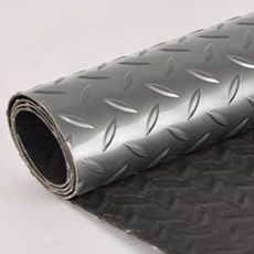 油汚れも拭き取れる！透明PVC製滑り止め付きキッチンマット