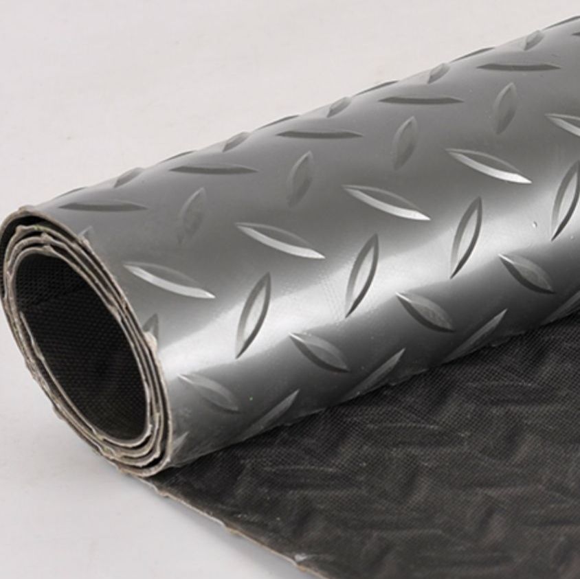 油汚れも拭き取れる！透明PVC製滑り止め付きキッチンマット