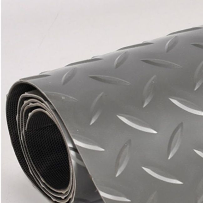 油汚れも拭き取れる！透明PVC製滑り止め付きキッチンマット