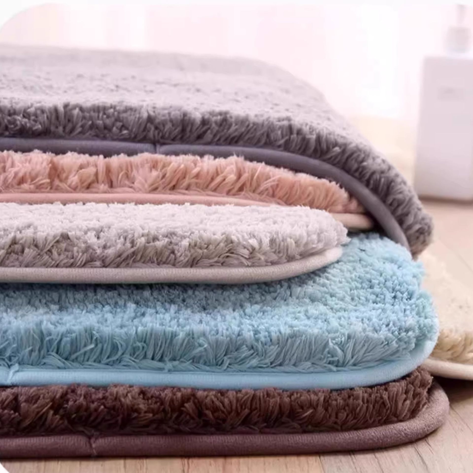 速乾吸水で拭き取れる！滑り止め付き北欧風キッチンマット60×120cm