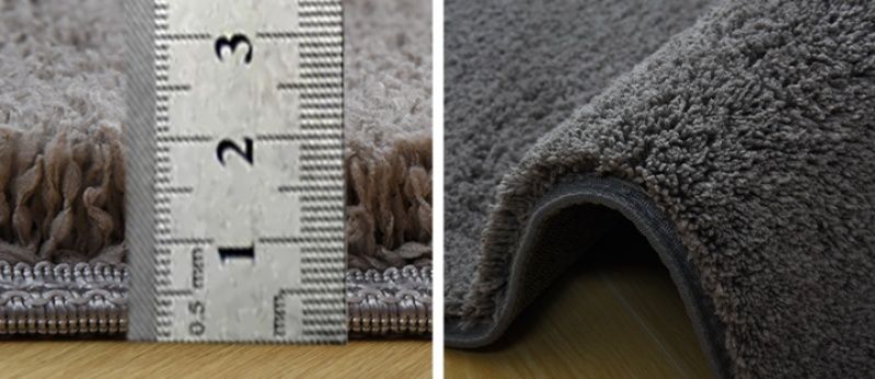 厚手でふかふか♪北欧風シンプルカラーが魅力のキッチンマット