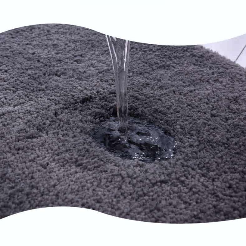 厚手でふかふか♪北欧風シンプルカラーが魅力のキッチンマット