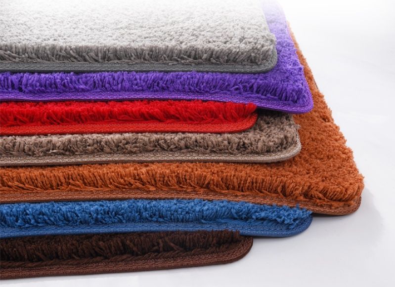 厚手でふかふか♪北欧風シンプルカラーが魅力のキッチンマット