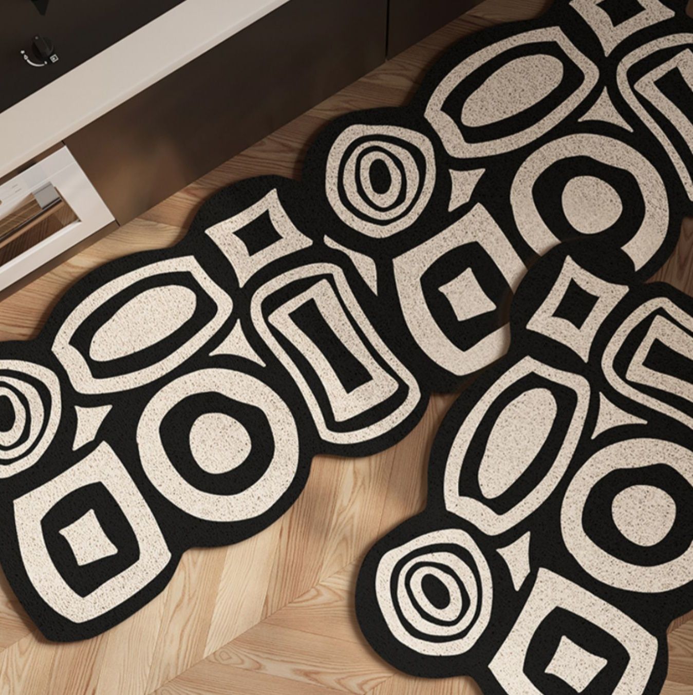 防水防滑で汚れに強い！洗えるおしゃれキッチンマット多彩サイズ展開