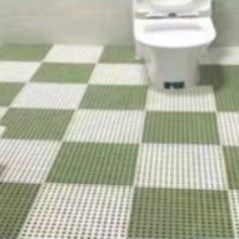 30×30cmタイル型で自由に組合せ！拭けるプラスチック製キッチンマット