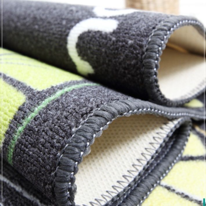 滑り止め付きでずれない！洗える北欧風幾何学模様のキッチンマット40×60cm