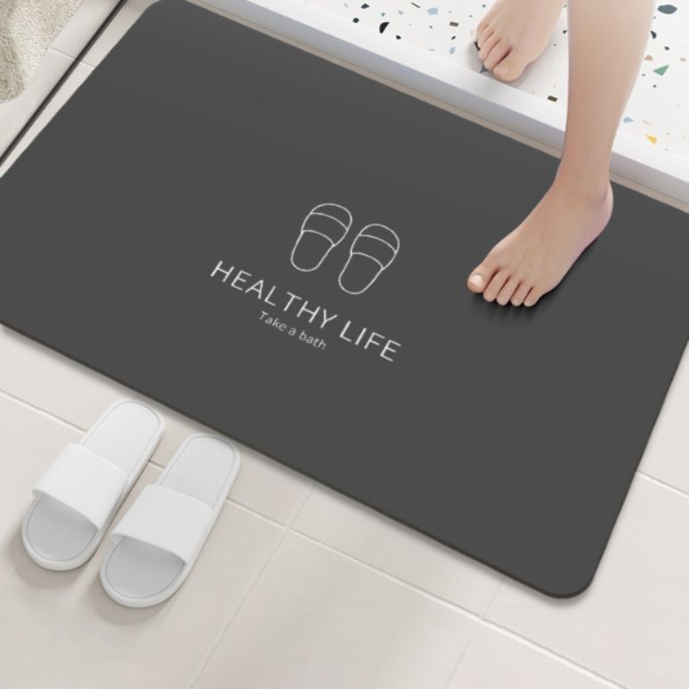 吸水速乾で清潔！滑り止め付きでずれない洗える北欧風キッチンマット