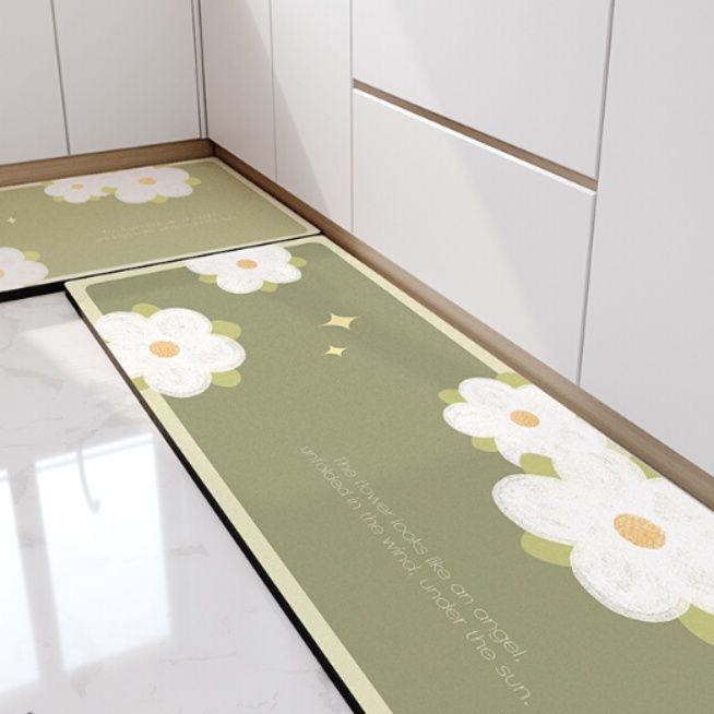 珪藻土素材で吸水抜群！滑り止め付きで洗えるオーダーメイド対応キッチンマット
