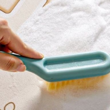 クリーミーな奶油風デザインが魅力！吸水防滑で洗えるキッチンマット