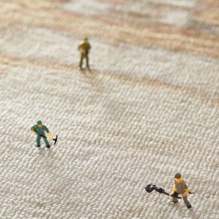 厚手で疲れにくい！拭ける撥水キッチンマットL字型対応で洗濯機OK