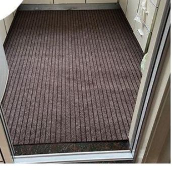 北欧風シンプルストライプで拭ける！滑り止め付き大判キッチンマット