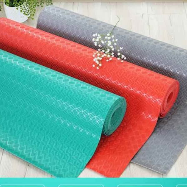 防水防滑でずれない！拭けるPVC素材の洗えるキッチンマット