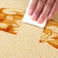 拭き取れる石目調デザイン！厚手で滑り止め付きのPVCキッチンマット