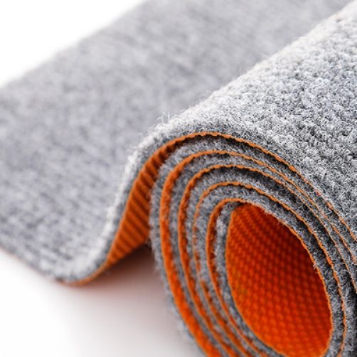 吸水性・防滑性に優れたグレーの北欧風洗いやすいキッチンマット