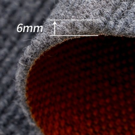 吸水性・防滑性に優れたグレーの北欧風洗いやすいキッチンマット