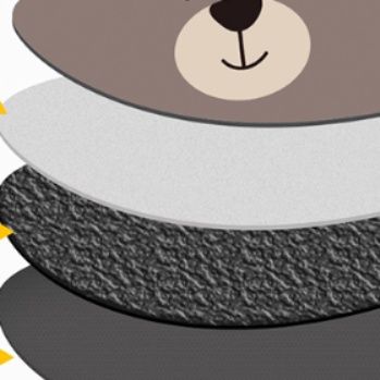 かわいい動物デザインで拭き取れる！滑り止め付き珪藻土キッチンマット