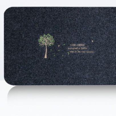 刺繍入りおしゃれキッチンマット！滑り止め付き油汚れに強く洗える多サイズ展開