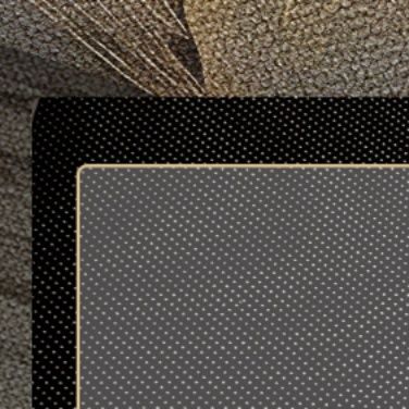 高級感と滑り止めで使いやすい掃除簡単な植物柄キッチンマット