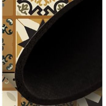 透明で床を美しく見せる拭けるキッチンマット！滑り止め付きで吸水速乾