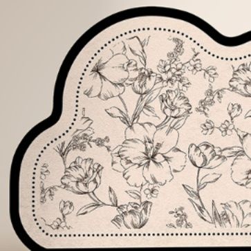 吸水速乾で滑り止め付き！北欧風花柄が可愛いキッチンマット4サイズ展開