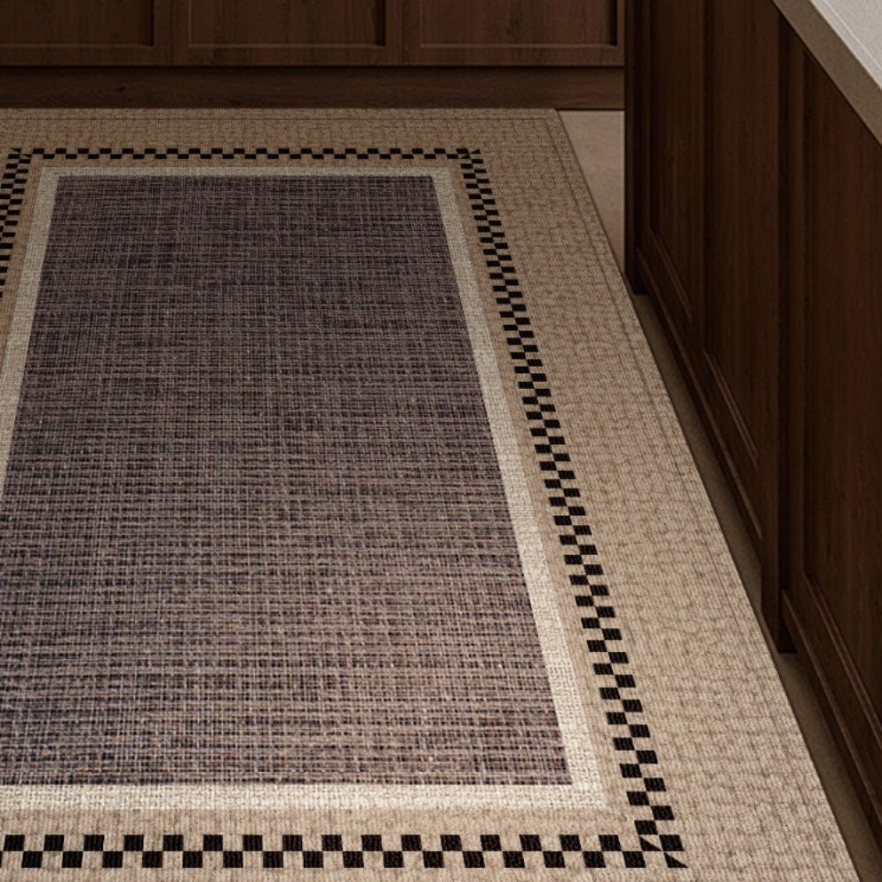 撥水と滑り止めで使いやすい北欧風花柄おしゃれキッチンマット