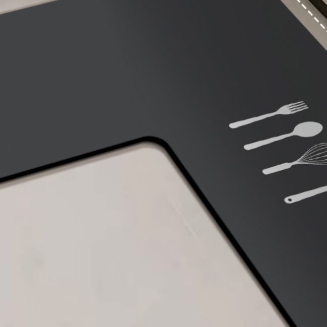 吸水性抜群で拭き取り簡単！抗汚れ＆滑り止め付き北欧風キッチンマット