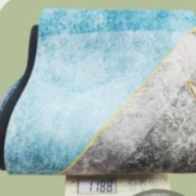 汚れに強く拭けて安心！滑り止め付き北欧風モダンキッチンマット