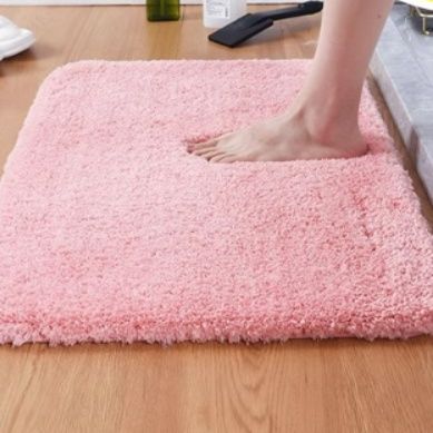 速乾吸水で滑らない！厚手ショートファイバーの拭けるキッチンマット