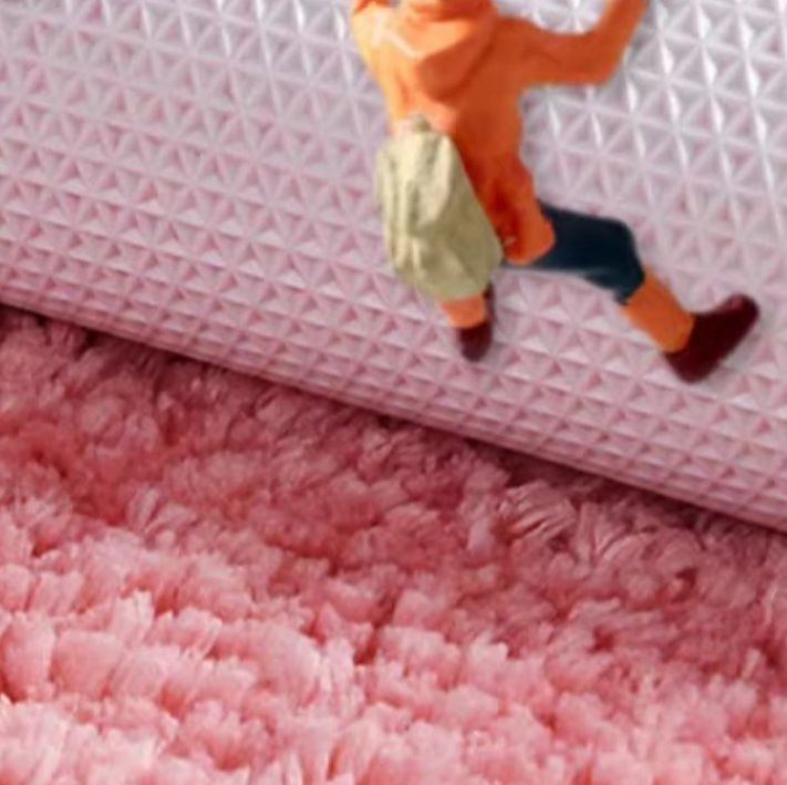 厚手で速乾！洗える北欧デザインの滑り止め付きキッチンマット