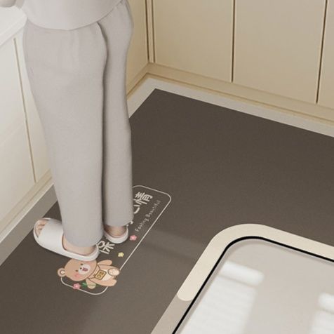 拭けて洗える！幾何学模様がおしゃれな北欧風キッチンマット