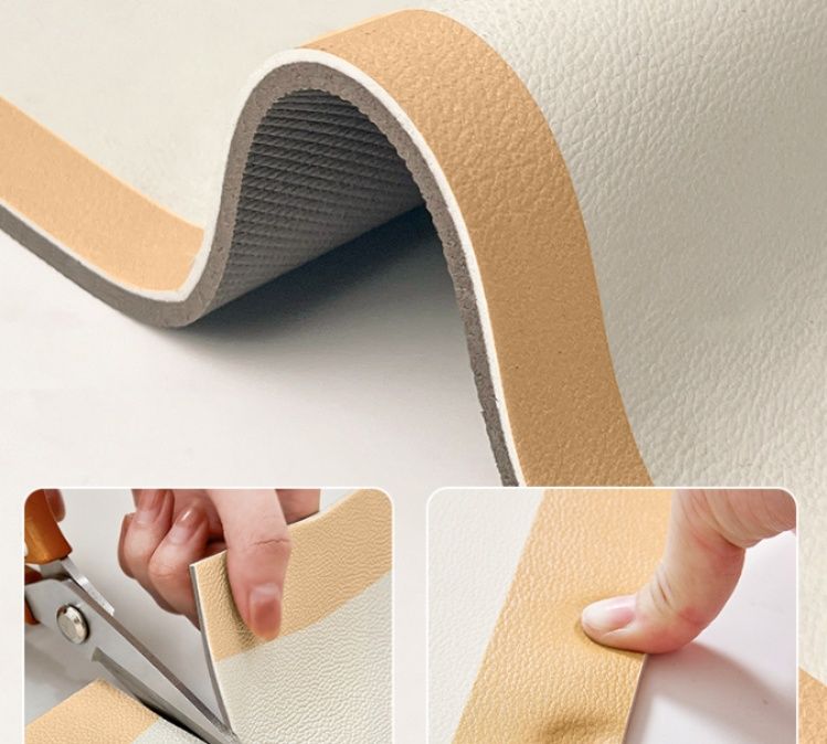 拭けて洗える防滑キッチンマット｜カートゥーン柄で楽しい北欧風デザイン