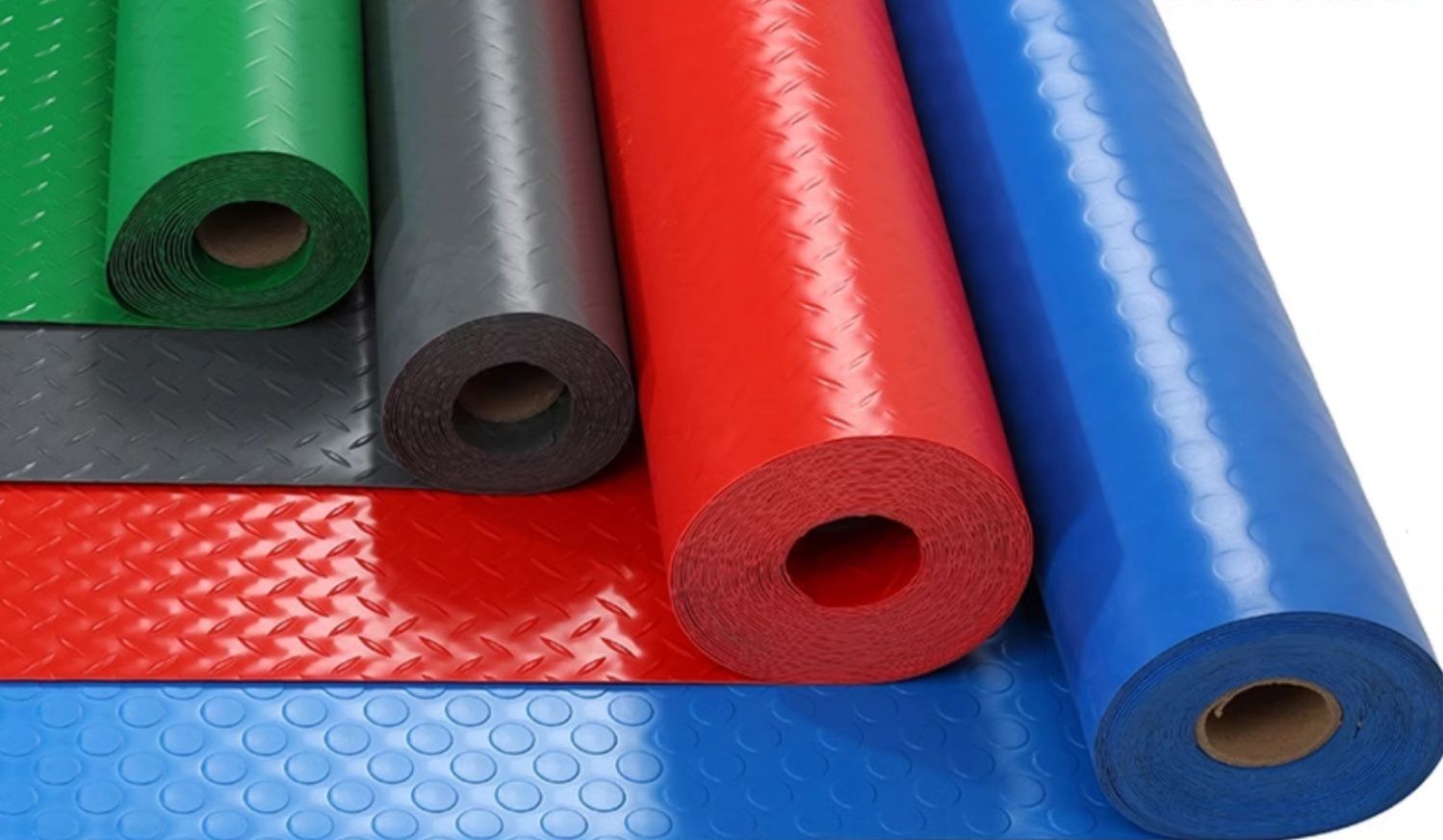 洗えて清潔・滑りにくい！透明感あふれるモダンなキッチンマット＜拭きやすく床暖対応＞