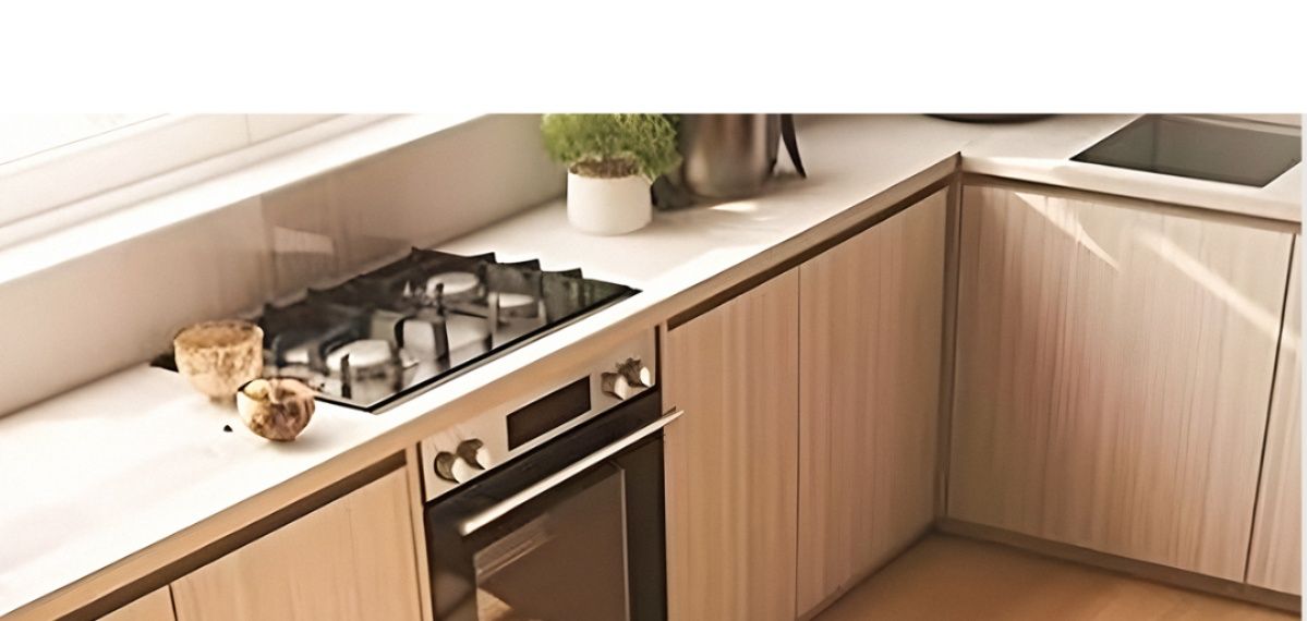 防水でお手入れ簡単、幾何学模様がおしゃれな洗えるキッチンマット