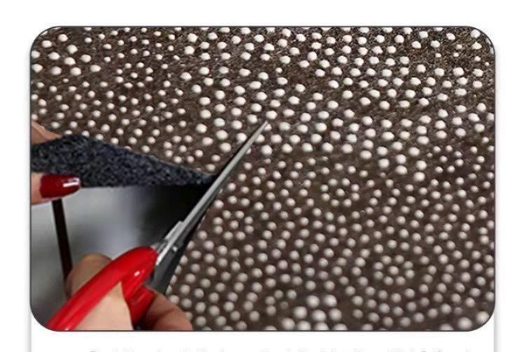 拭くだけ簡単ケアで風水も◎北欧デザイン滑り止め付きキッチンマット