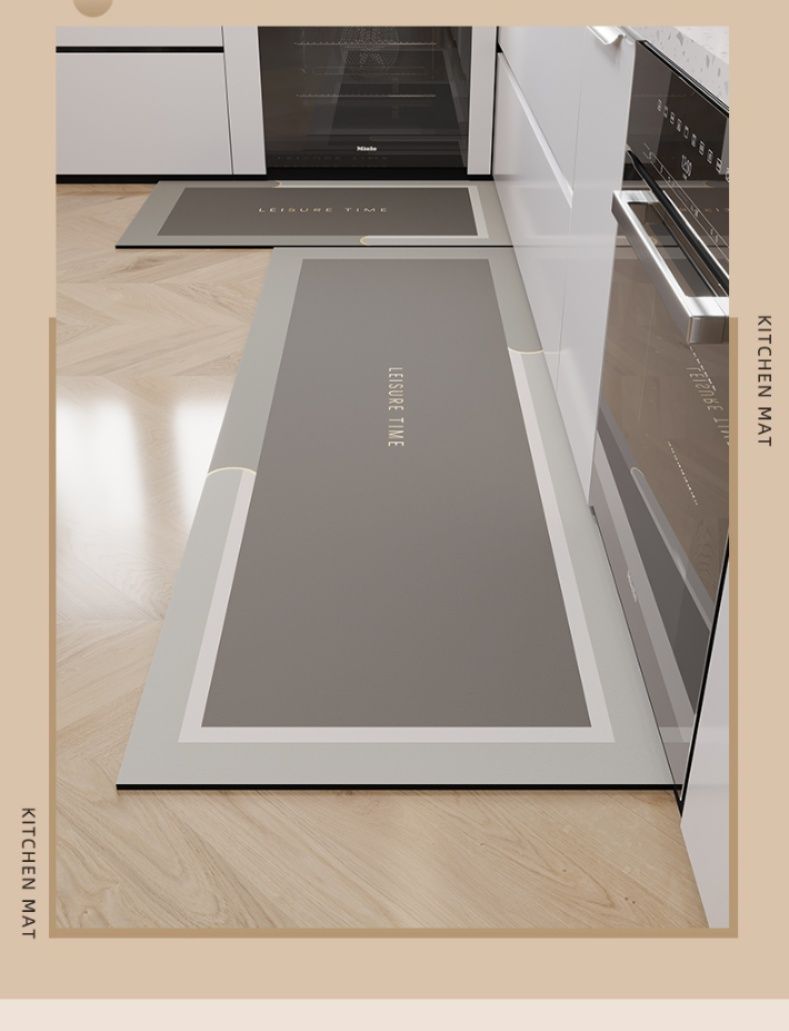 豊富なサイズ展開！吸水速乾で拭けて洗えるおしゃれな北欧風キッチンマット