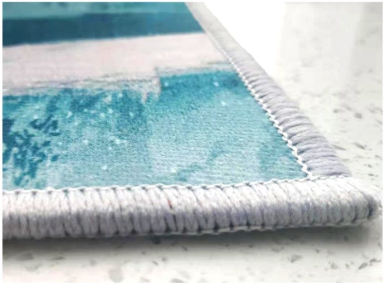 拭けて洗える！幾何学模様がおしゃれな防水防滑キッチンマット