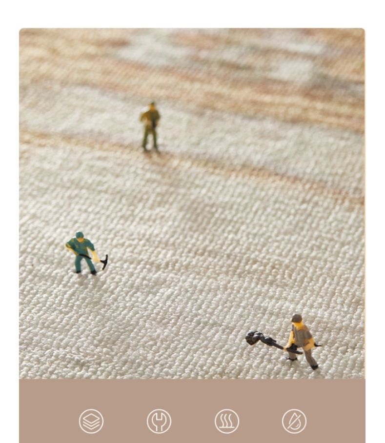 吸水性抜群で油汚れもしっかり拭ける！滑り止め付きキッチンマット