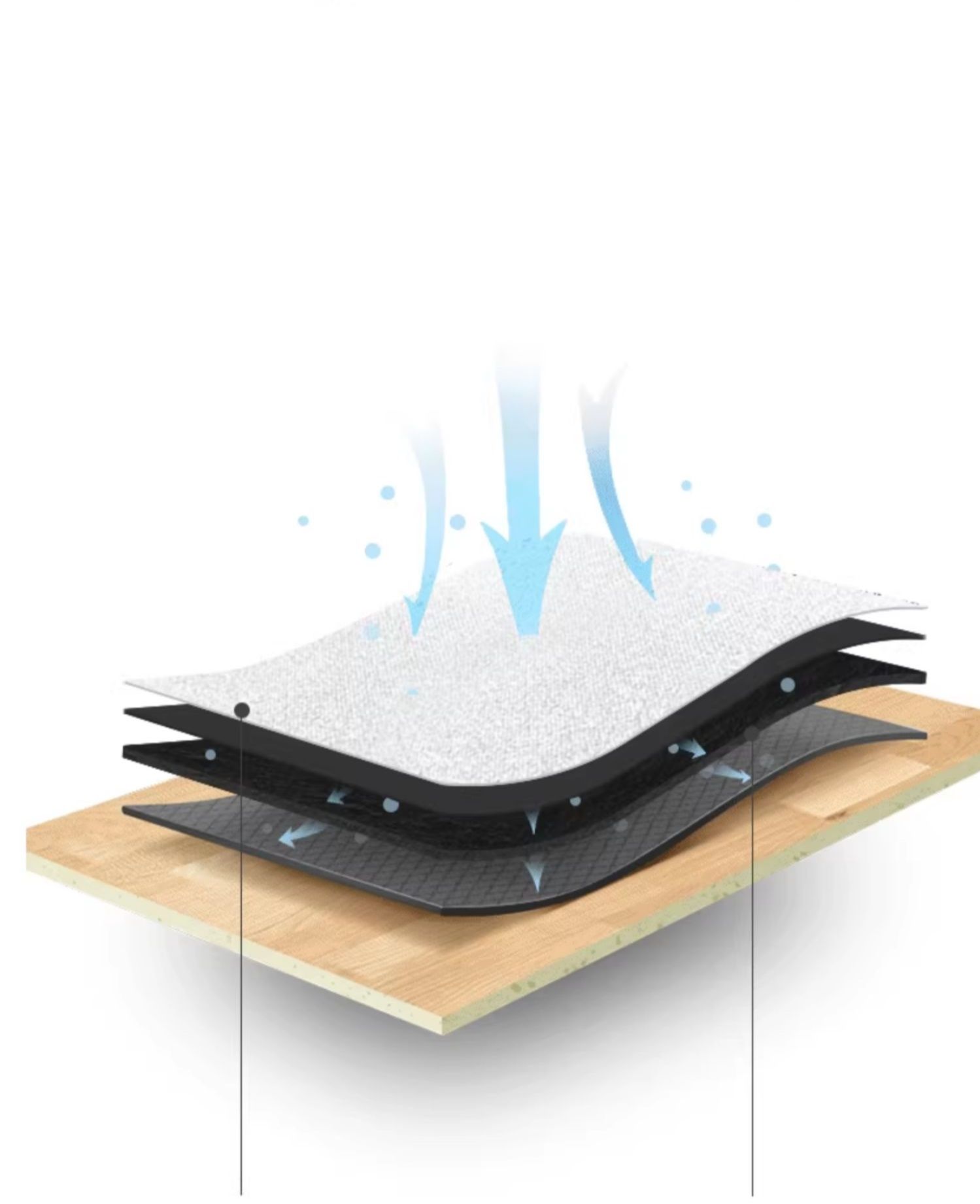 拭ける素材で清潔キープ！L字型も選べる北欧風キッチンマット